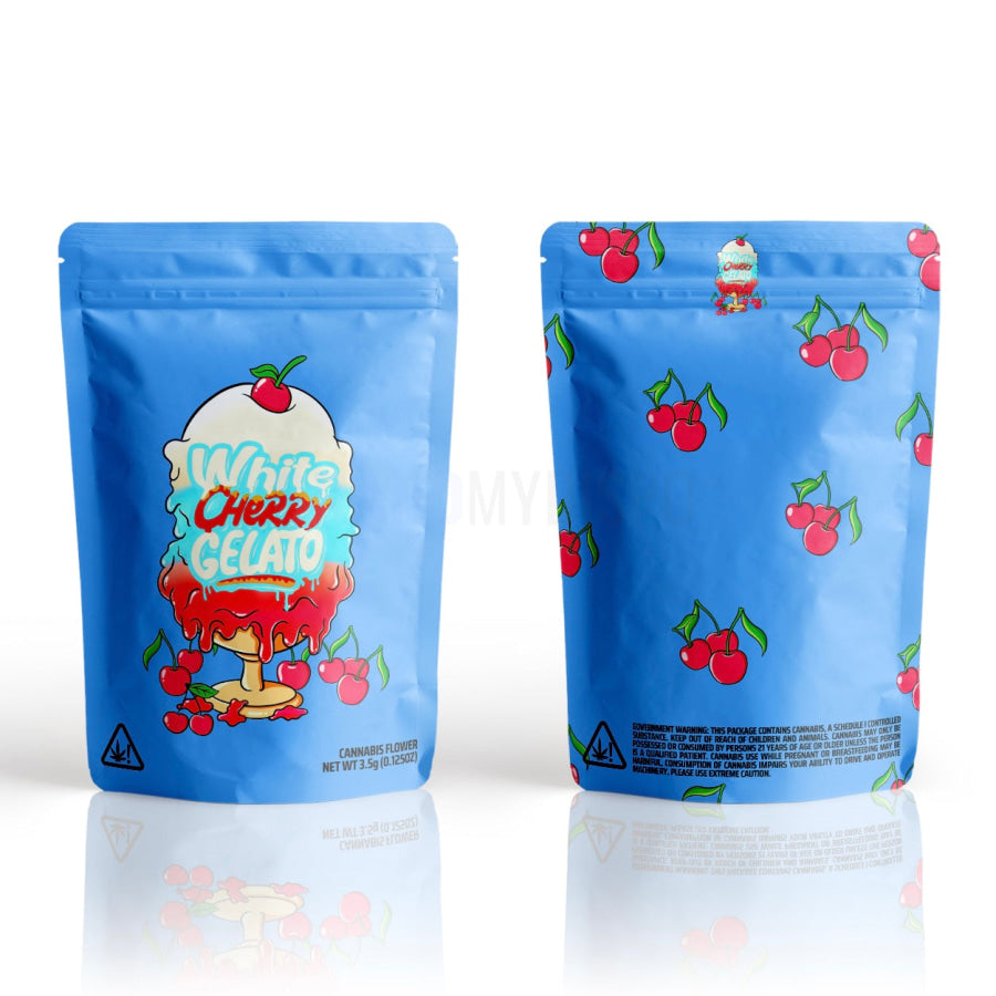 White cherry gelato bags